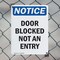 Signmission Door Blocked Not An Entry, 10 in W x Rectangle, Plastic OS-2PACK-NS-P-1014-V-11472 - alternate 4